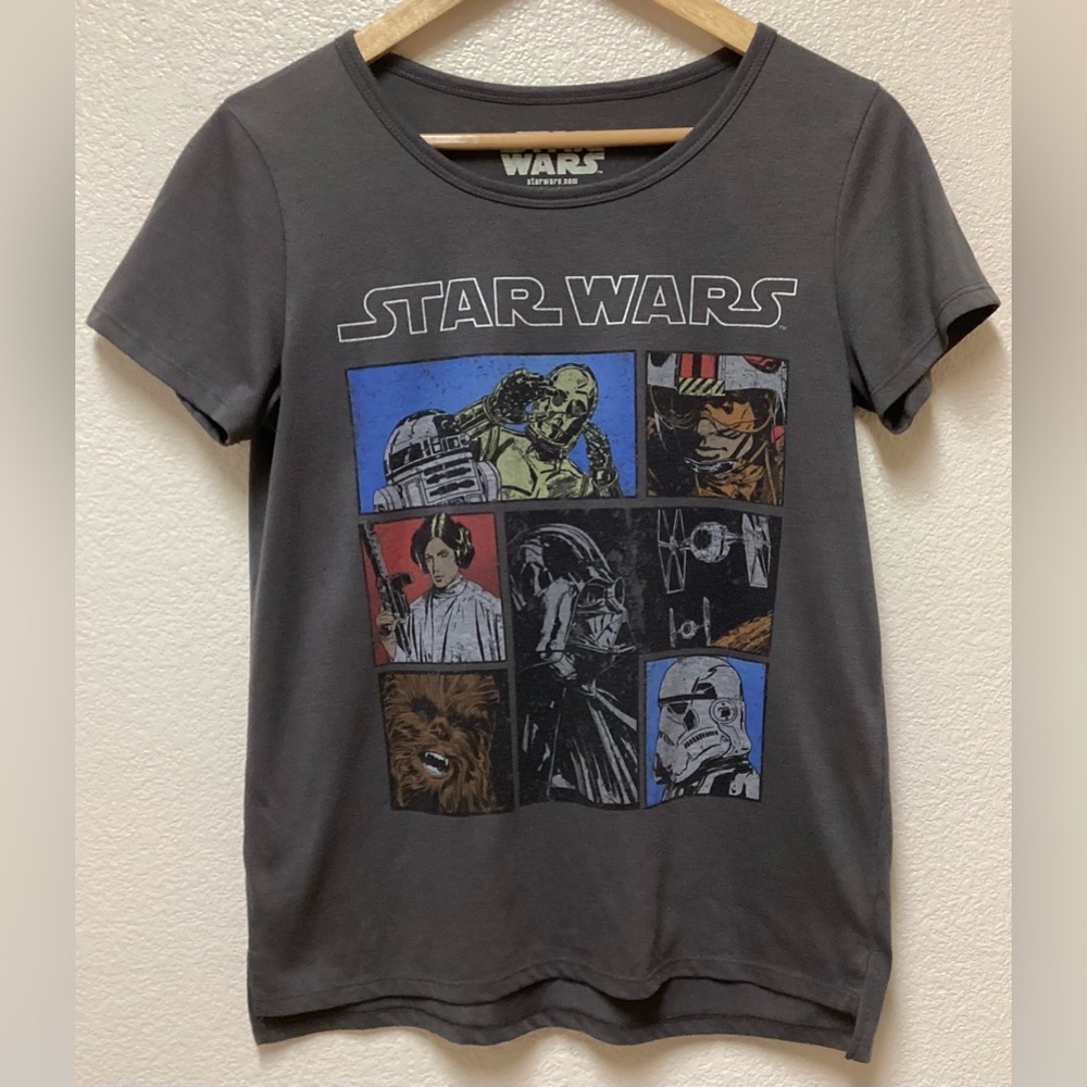 Star Wars graphic Vader Leia T-shirt
